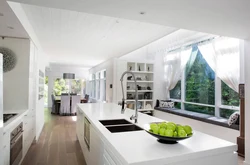 Modern Kitchen Design In A House With A Window