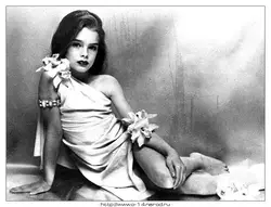 Brooke Shields Photo In The Bathroom As A Child