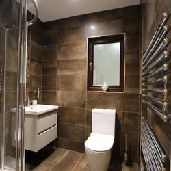 Brown Bath And Toilet Photo