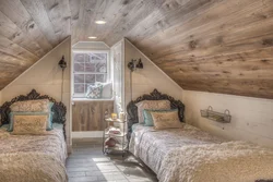 Wooden Cottage Bedroom Design
