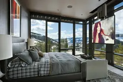 Bedroom design with large window