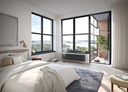 Bedroom design with large window