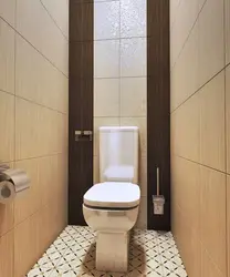 Toilet design in an apartment with pipes photo