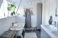 Скандинавский стиль в интерьере в ванной