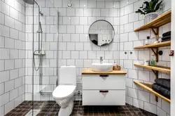 Скандинавский стиль в интерьере в ванной