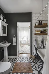 Scandinavian style in the bathroom interior