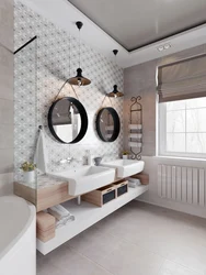 Scandinavian bathroom design photo