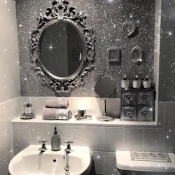 Silver bathroom photo