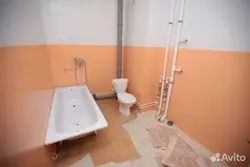Bathroom in new buildings photo