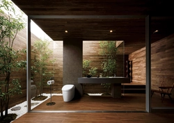 Bathtub in eco style design