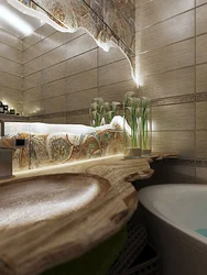 Bathtub in eco style design