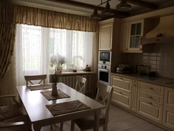 Photo of an ordinary kitchen interior