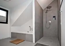 Ванна і душ разам дызайн