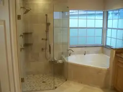 Bath and shower together design