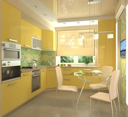 Sand-Colored Kitchen In The Interior