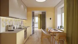 Sand-colored kitchen in the interior