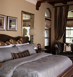 Chocolate bedroom interior photo
