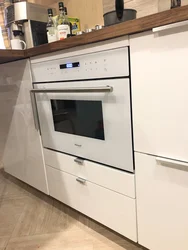 White Oven In The Kitchen Interior