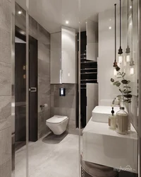 Bathroom design with installation