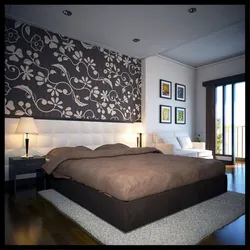 Обои дизайн комнаты спальной