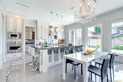 Kitchen Design Two Chandeliers