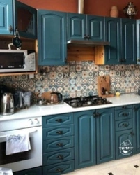 Repainted kitchen facade photo