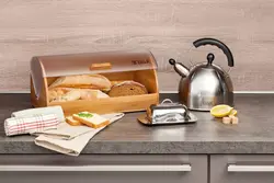 Bread box in the kitchen design