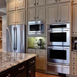 Examples of kitchens with built-in appliances photo design