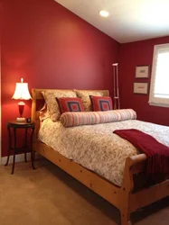 Red bedroom design