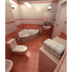 Design of a bathroom combined with a toilet in a panel house