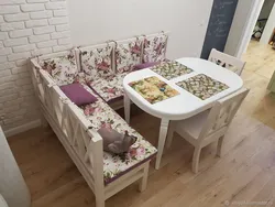 DIY kitchen sofa photo