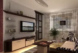 Дизайн зала с балконом в квартире