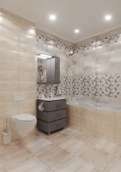 Bathtub made of sherwood tiles photo