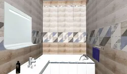 Bathtub Made Of Sherwood Tiles Photo