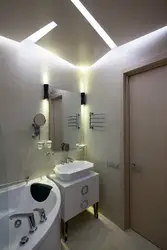 Banyonun içərisində banyoda lampalar