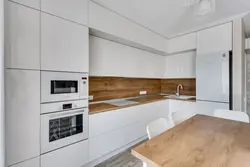 White Kitchen Interior With White Countertop