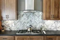 Quartz vinyl tiles for kitchen backsplash photo