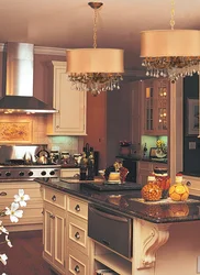 Chandeliers For A Classic Kitchen Photo