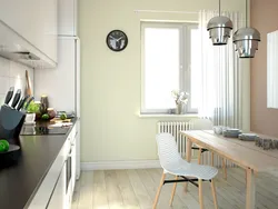Paint the walls in the kitchen instead of wallpaper photo