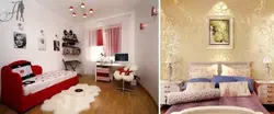 How to enlarge your bedroom with wallpaper photo