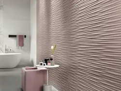 Ванна бөлмесінің дизайнына арналған рельефті плиткалар