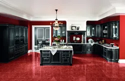 Kitchen design black classic