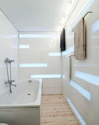 Materials for finishing walls in the bathroom photo