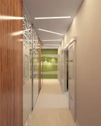 Mənzil koridorunun işıqlandırma dizaynı