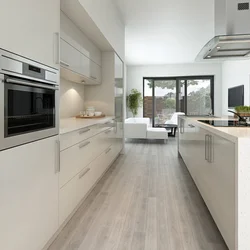 Kitchen Design Light Gray Floor