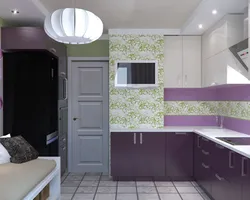 Kitchen design 8 sq.m. with box