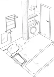 Banyoda sanitariya-texnik vositalarni fotosuratga joylashtirish