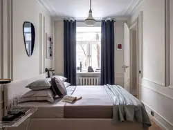 Bedroom interior design with one window