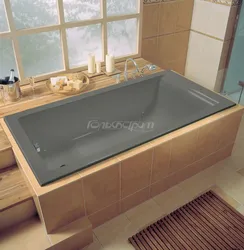 Ішкі фотосуреттегі кіріктірілген ванна