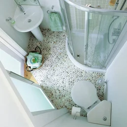 Baths in the interior of a small combined bathroom